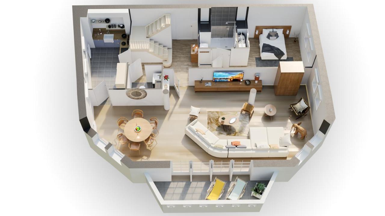 La Cle De Quentovic ◎ Duplex De 150 M2 ◎ Standing Apartment Le Touquet Luaran gambar